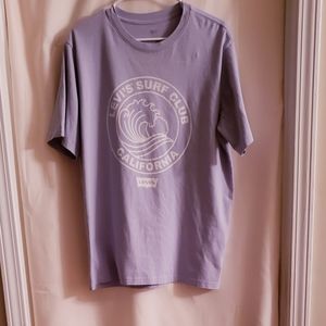 Lavender colored Levi's pullover tee for men.